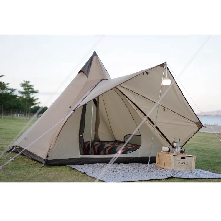 Lều Cắm Trại Ngoài Trời Dành Cho 4-6 Người -Lều kim tự tháp Ấn Vidalido, MoutainHike Chống Nước Rộng Rãi Thoáng Mát