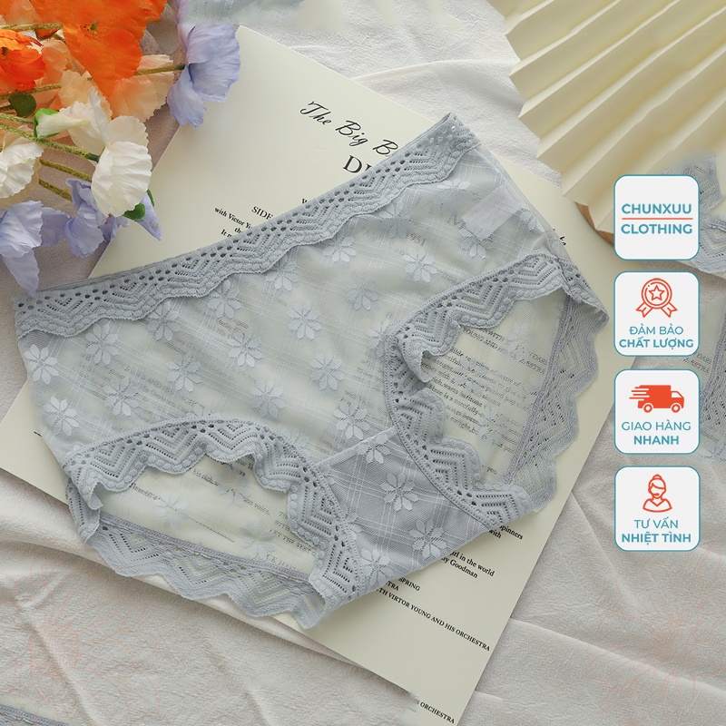 Quần lót nữ ren hoa Chunxuu cao cấp phối viền ngọt ngào - QC52