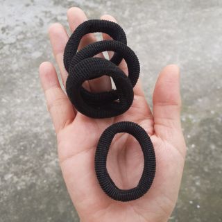 Túi 48 thun cột tóc màu/đen cở nhỏ bản 1cm (Hàng Việt Nam,có mùi)