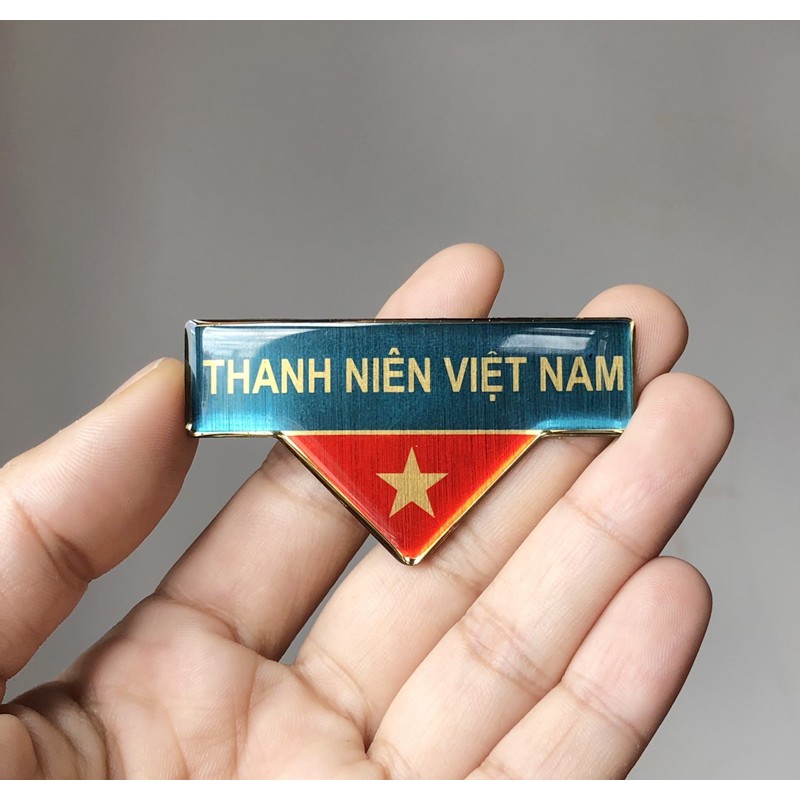 Huy hiệu thanh niên - Sử dụng nam châm - Set 2 cái
