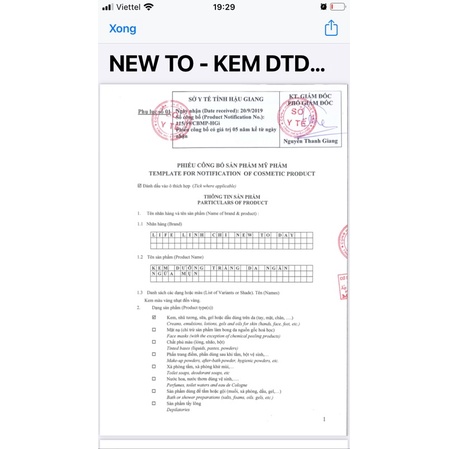 Kem dưỡng trắng da mặt ngừa mụn New Today linh chi 20g