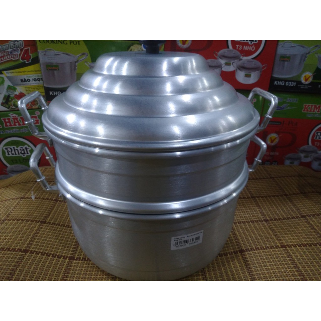 Xửng hấp Kim Hằng 32, 34, 36, 38, 40cm 1 đáy và 1 ngăn