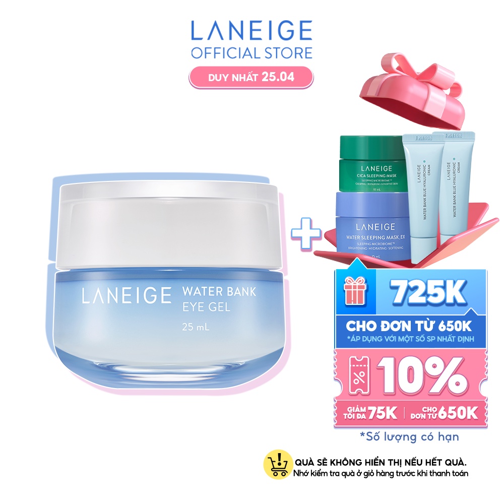 Kem dưỡng ẩm giảm bọng mắt Laneige Water Bank Eye Gel 25ml