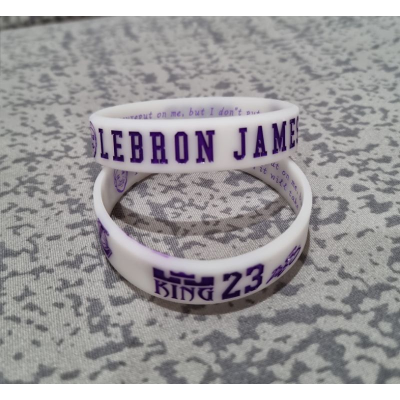 Vòng Tay Bóng Rổ NBA 4.0 Silicon Cao Cấp In Logo Các Ngôi Sao Bóng Rổ NBA Kobe, Curry, James, Irving, Jordan, Durant