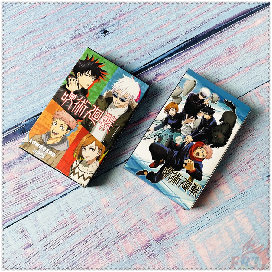 Hộp 30 Cái/ Hộp ✪ Thẻ Ảnh Lomo Hình Jujutsu Kaisen S-1:Anime Itadori Yuji / Fushiguro ✪ Bưu Thiếp Mini Kích Thước 5.5cm*8.8cm Dùng Làm Quà Tặng