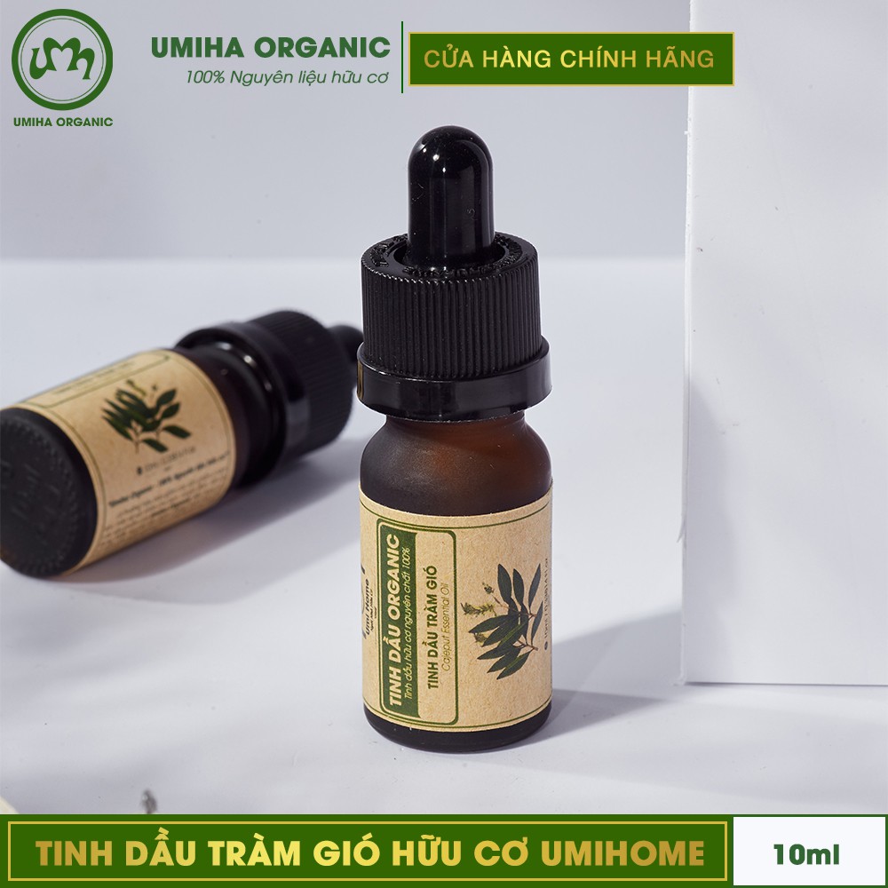 Tinh dầu Tràm Gió hữu cơ UMIHA nguyên chất an toàn cho da nhạy cảm của bé | Cajeput Essential Oil 100% Organic 10ml