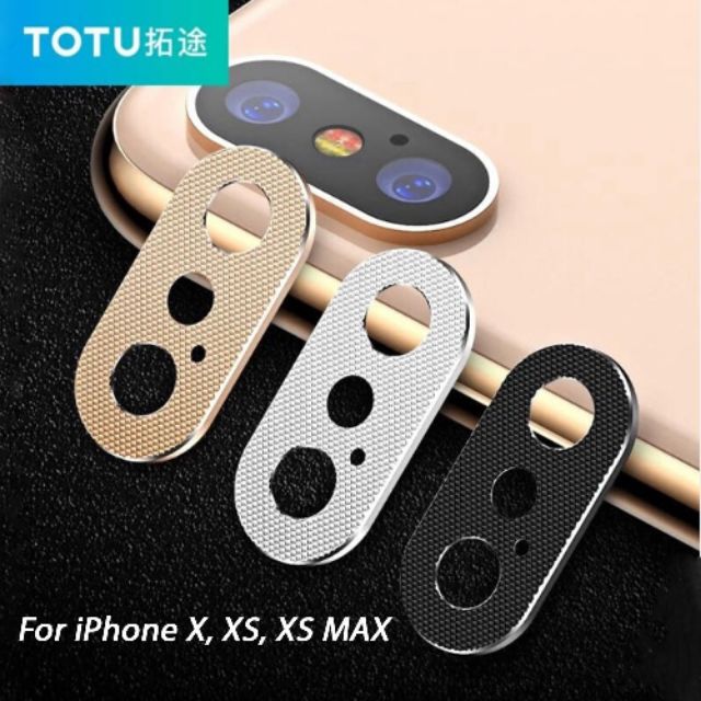 Bộ 2 miếng dán bảo vệ Camera TOTU cho IPhone X/ Xs/ Xs max ( Full box )