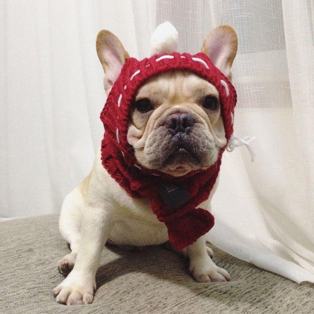 LAYOR1 Mũ Trùm Đầu Giữ Ấm Có Dây Rút Thời Trang Cho Thú Cưng
