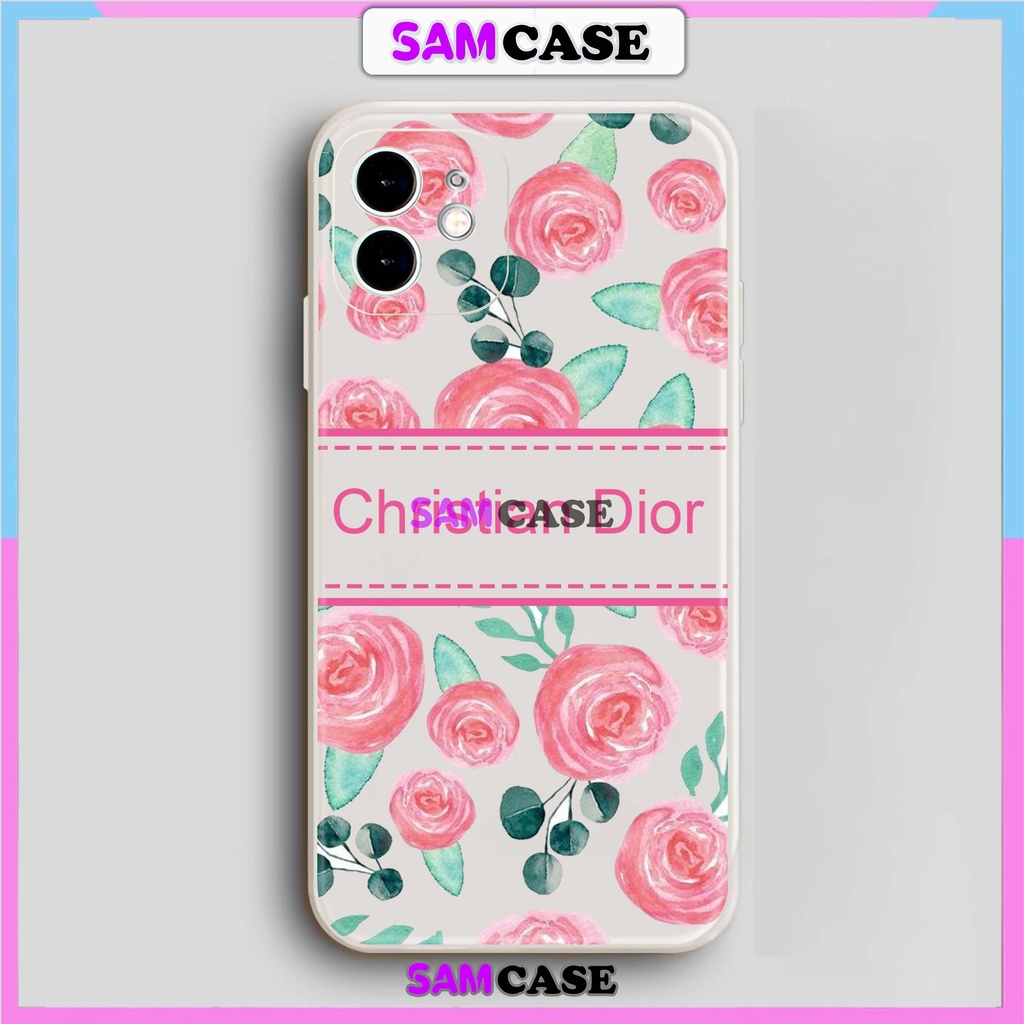 Ốp lưng iPhone Dior cạnh viền vuông silicon dẻo cho iphone 6/6s/7/8/X/XS/XR/11/12/13/14 Pro Plus Max dễ thương đẹp