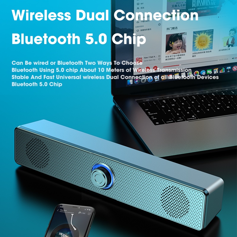 Nocclili Loa Bluetooth Có Dây Loa Máy Tính Loa âm Thanh Loa Rạp Hát Tại Nhà Loa PC Loa TV Speaker Loa TV Cho Máy Tính / PC / Máy Tính Xách Tay / TV