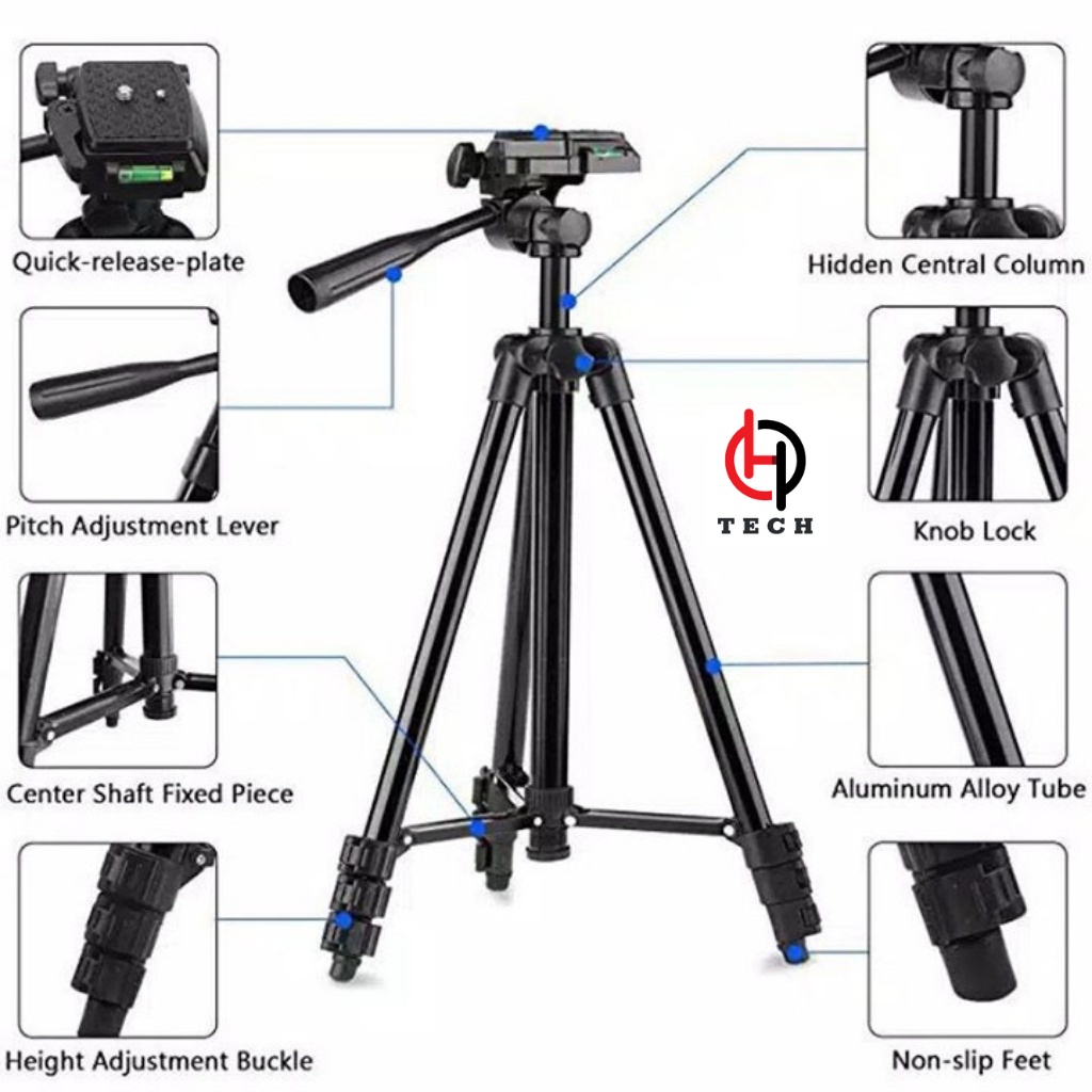 Giá đỡ chụp ảnh điện thoại tripod 3120 chụp ảnh tiện lợi chắc chắn.