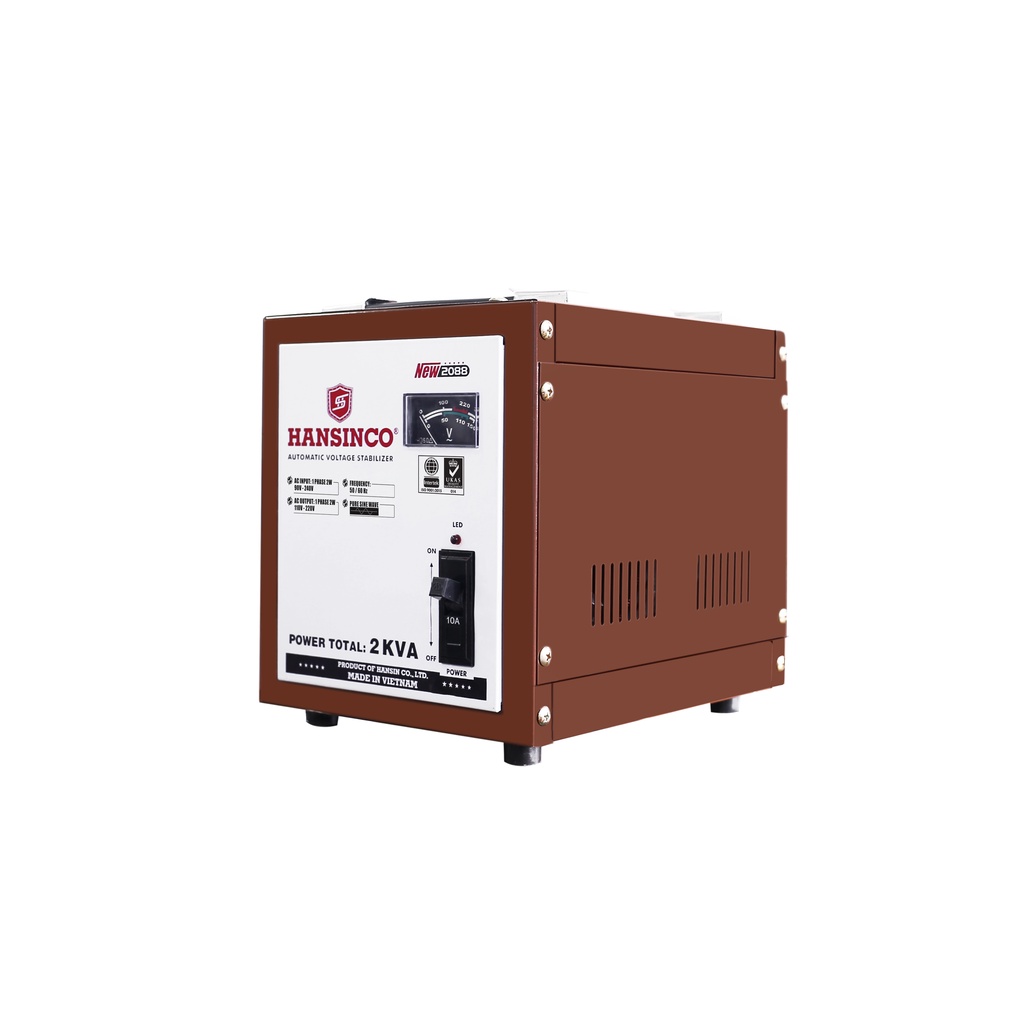 Ổn áp 2KVA 1 pha HANSINCO NEW 2088