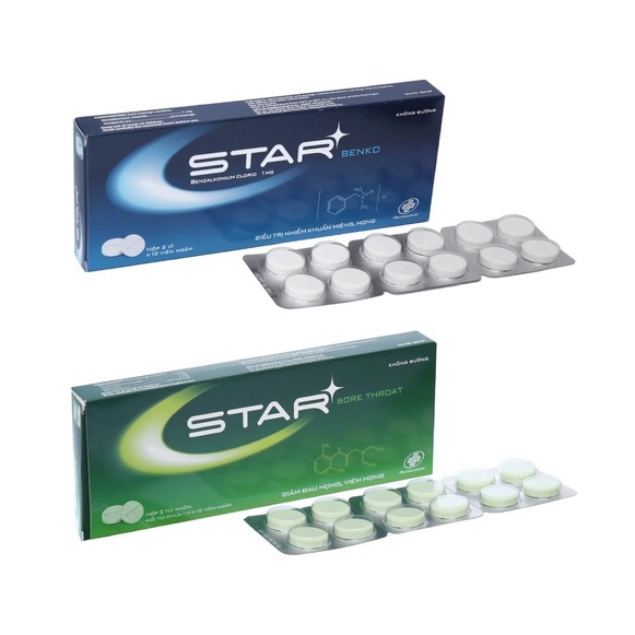 Viên Ngậm Star Benko - Sore Throat Sát Khuẩn, Giảm Đau Họng
