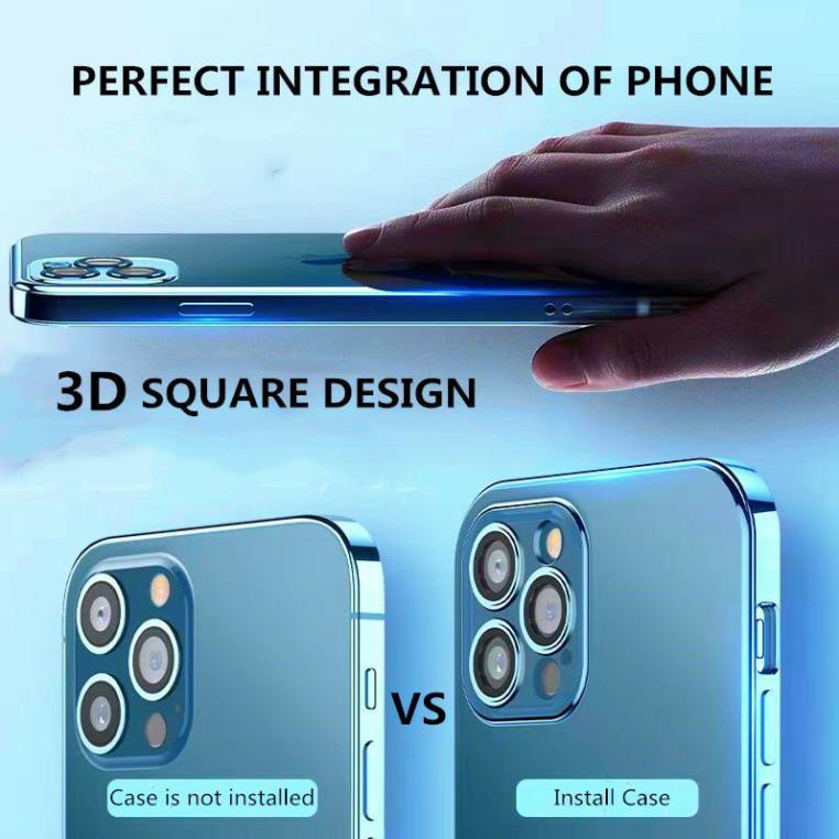 (iPhone 13) Ốp lưng Totu bảo vệ camera iPhone 13 Mini, 13, 13 Pro, 13 Pro Max lưng trong viền màu màu chính habgx