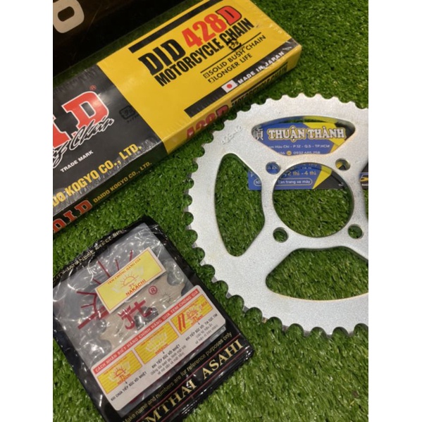 Nhông sên dĩa sport 9ly - Sên DD đen/Dĩa xi vuông/Nhông MT - Xipo/Satria