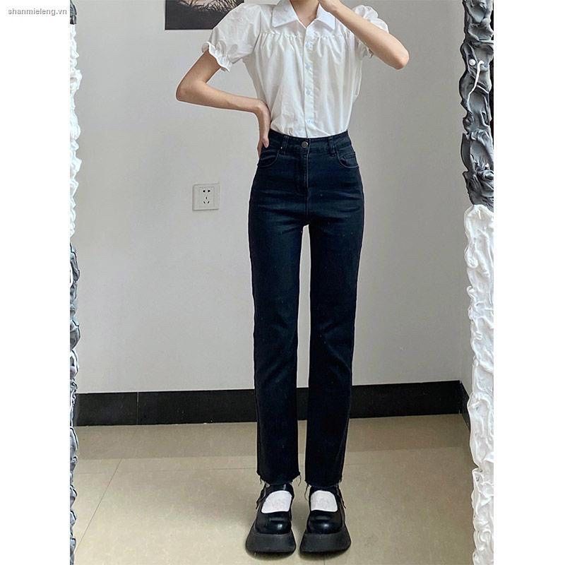 Quần jeans ống đứng cạp cao tôn dáng hít hot