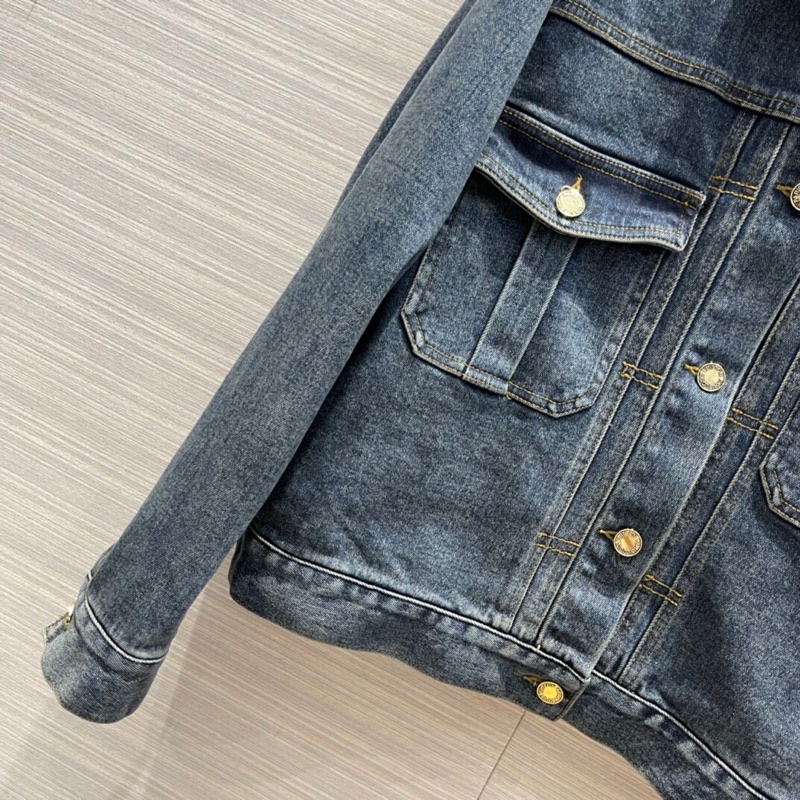 Áo khoác denim thời trang logo thương hiệu Louis Vuitton LV 2022 cao cấp