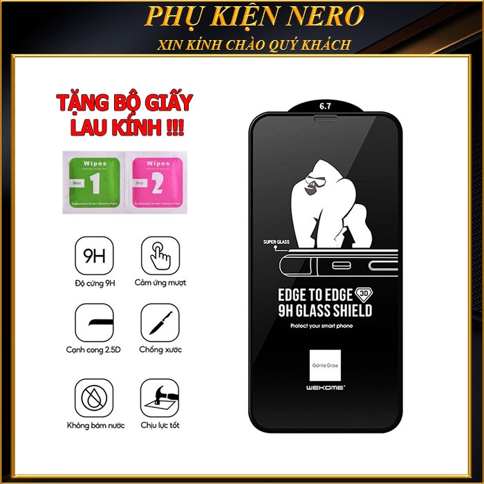 Kính Miếng Dán Cường Lực iPhone Full Màn Kingkong Nobox 6/6plus/6s/7/7plus/8/8plus/x/xr/xs/11/12/13/14/pro/promax