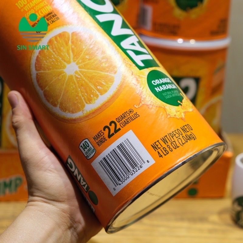 (Date xa) bột pha nước cam Tang 2.04kg Mỹ thơm ngon giàu vitamin C, tăng sức đề kháng.