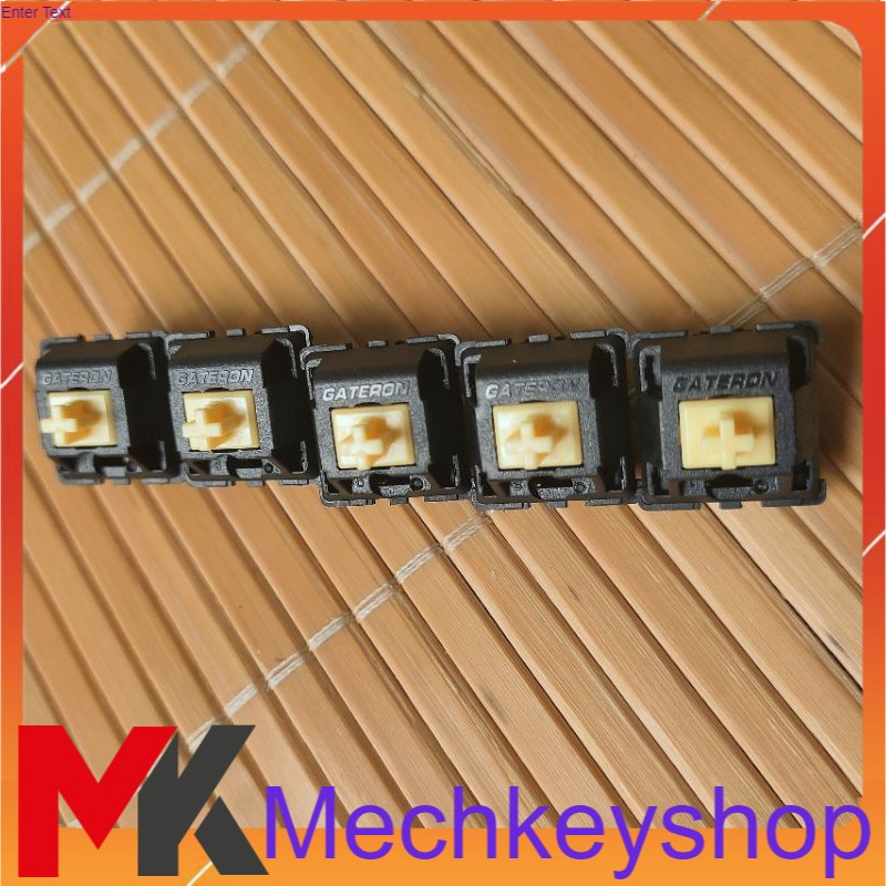5 switch Gateron Yellow KS3 top/ bot đen