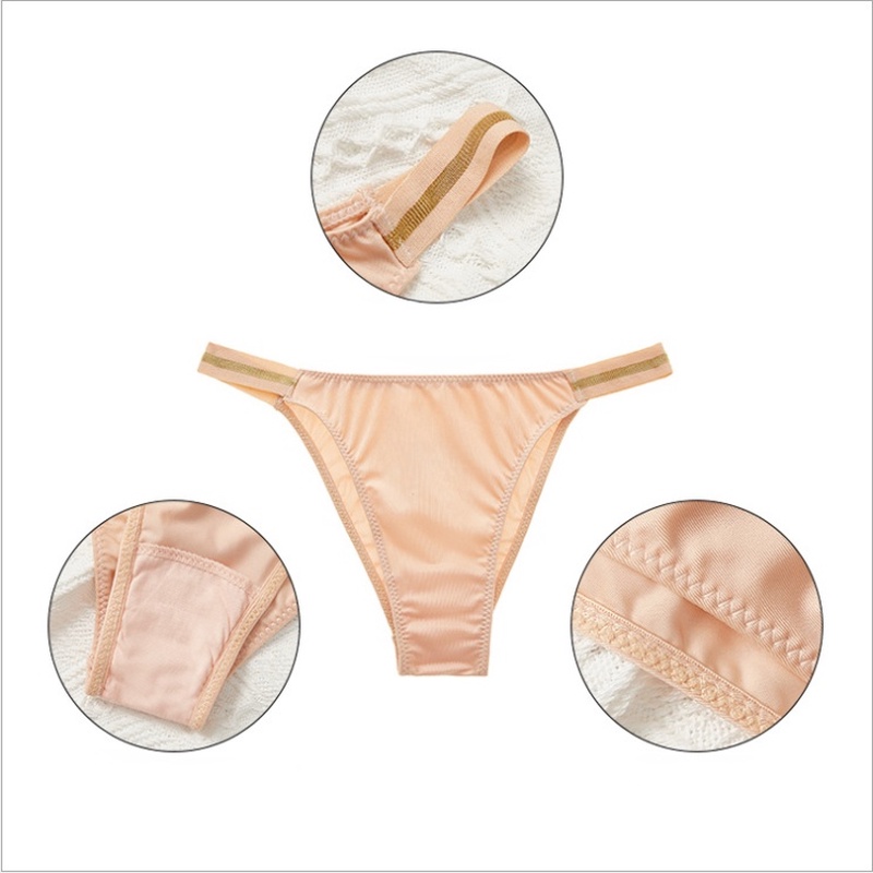 Set quần lót nữ Bộ đồ lót không gọng chất liệu lụa lạnh quyến rũ cho nữ set quần lót S-L