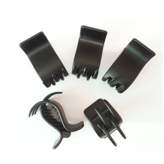 Kẹp tóc đen nhám 3 chân nhựa dẻo không gãy ( kẹp càng cua)