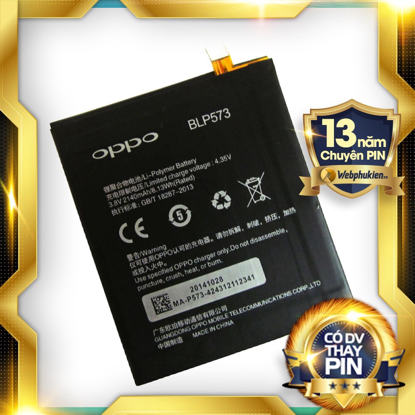 Pin zin cho Oppo N1 Mini (BLP573) - 2140mAh