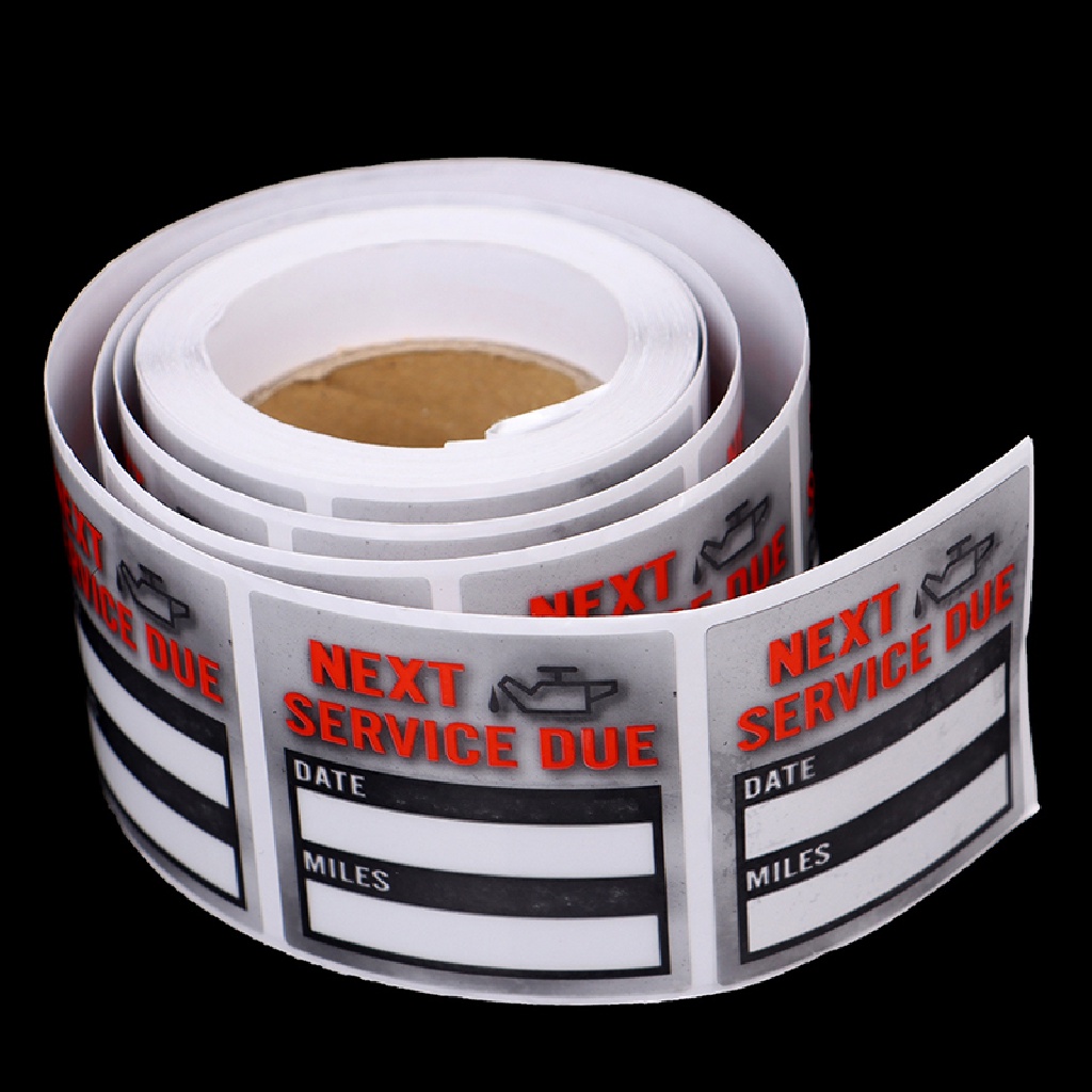 [TAT] 100pcs/roll Oil Change/Service Reminder Stickers Window Sticker  Car Sticker CVX