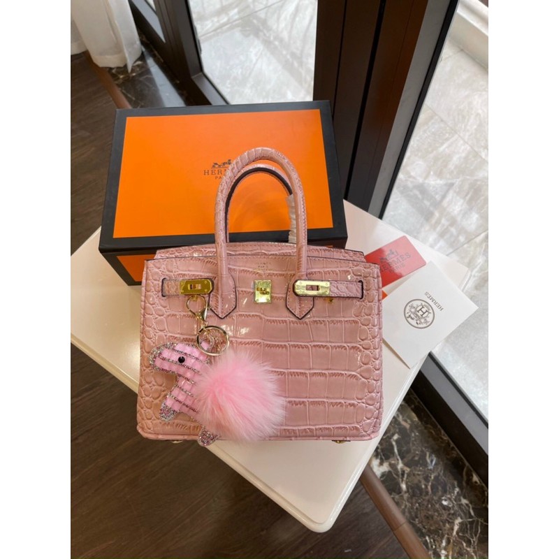 Túi hm birkin size 25 vân cá sấu