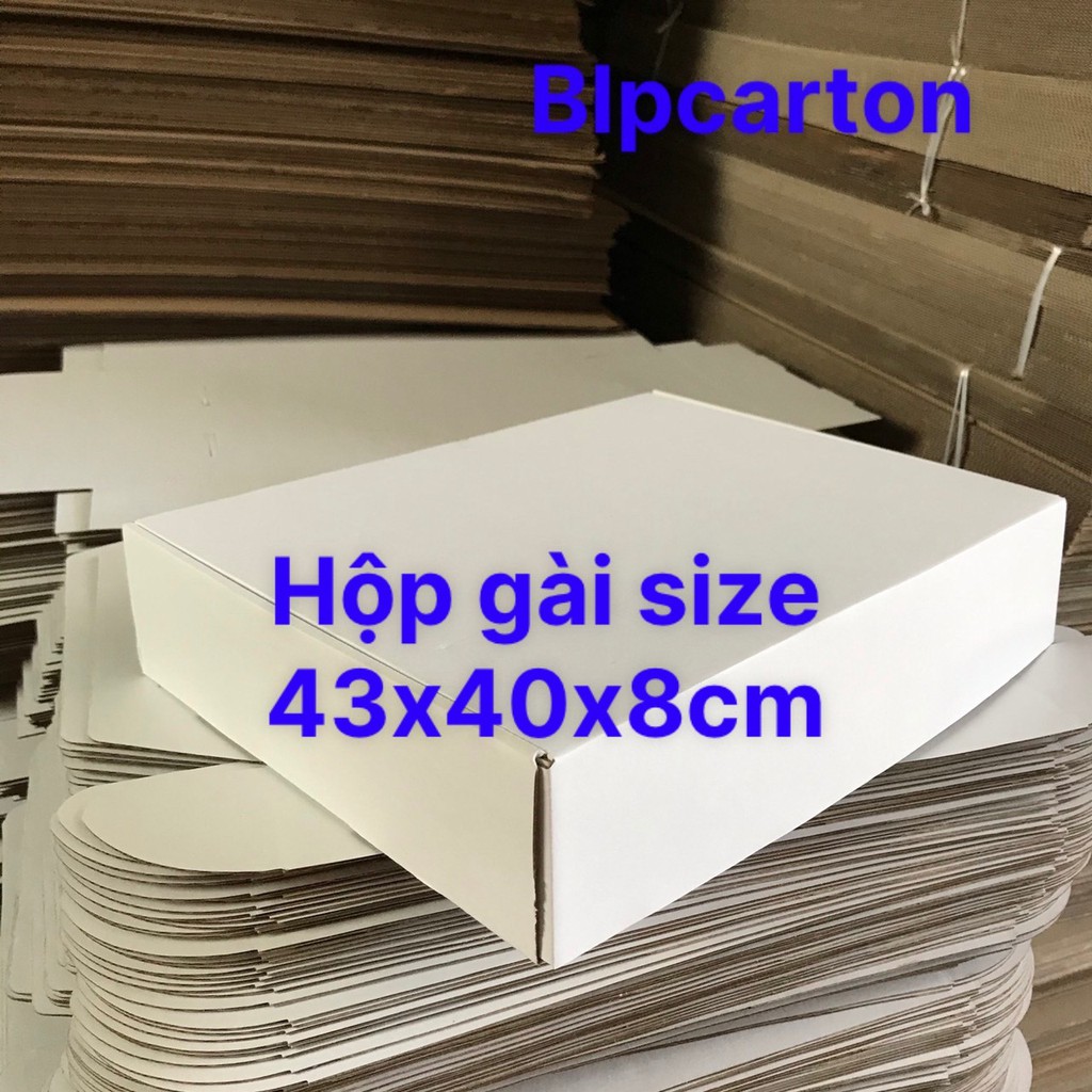 HỘP CARTON GÀI ĐỰNG QUẦN ÁO, PHỤ KIỆN SIZE 43X40X8CM