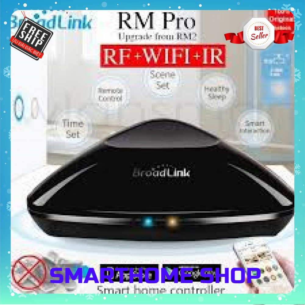 [Smarthome Shop] Bộ Điều Khiển trung tâm Broadlink RM Pro Plus 2018
