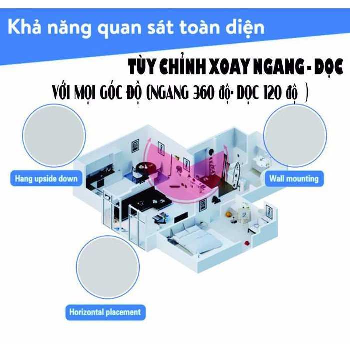 Camera IP wifi Yoosee 3 râu tặng kèm thẻ nhớ ST2S171