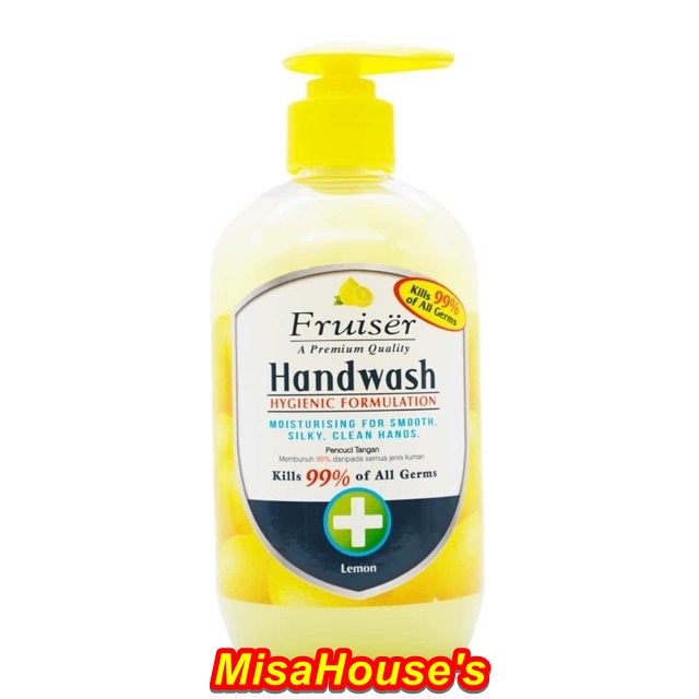 Nước rửa tay FRUISER bảo vệ da tay và diệt khuẩn 500ml