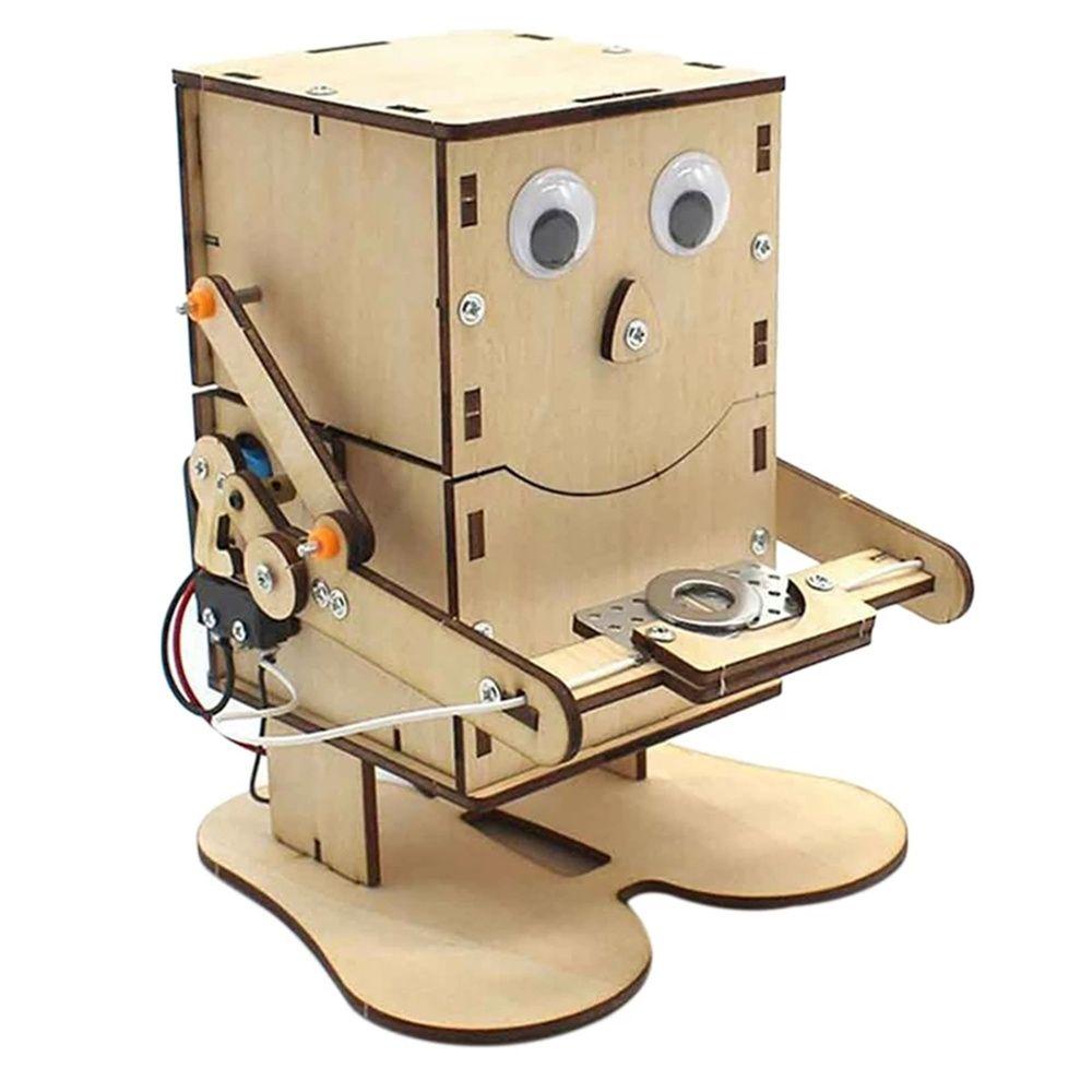 [COD] Robot Ăn Tiền Xu Điện Tử DIY Giáo Dục Khoa Học Cho Bé