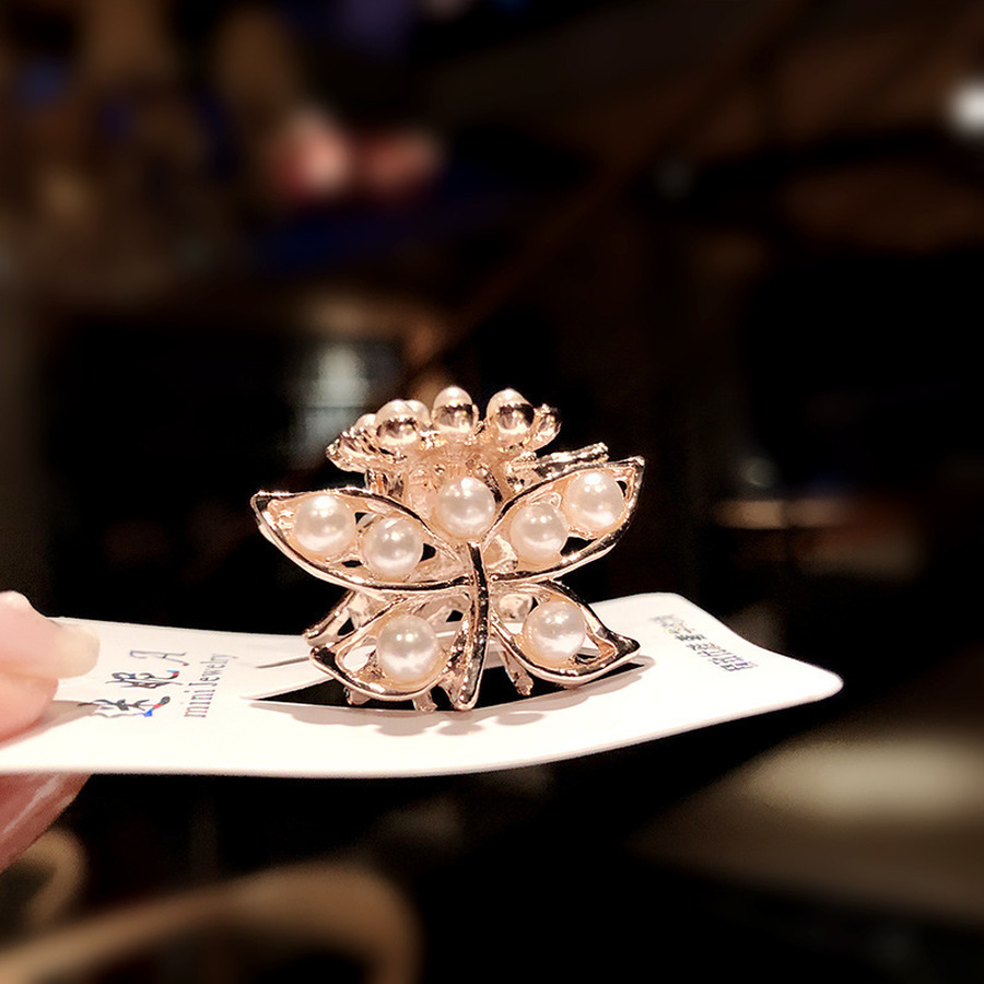 Kẹp Tóc Đính Ngọc Trai Nhân Tạo Phong Cách Hàn Quốc Thời Trang Cho Phụ Nữ