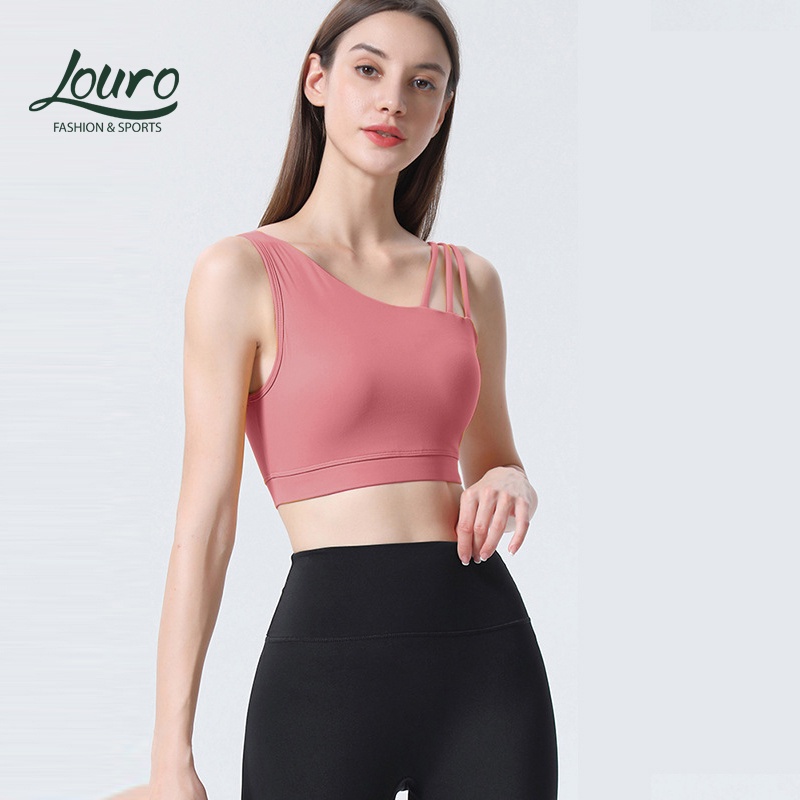 Áo tập gym, yoga nữ Louro BL89 kiểu áo croptop body dùng tập thể thao, gym, yoga, zumba, chất liệu co giãn