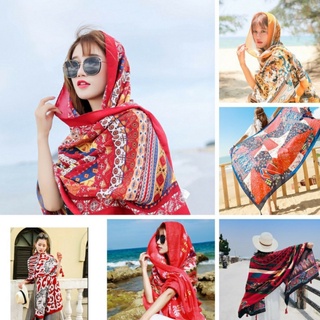 Khăn Choàng BoHo Đi Biển,Khăn Choàng Thổ Cẩm,Khăn Đi Biển Phong Cách Vintage