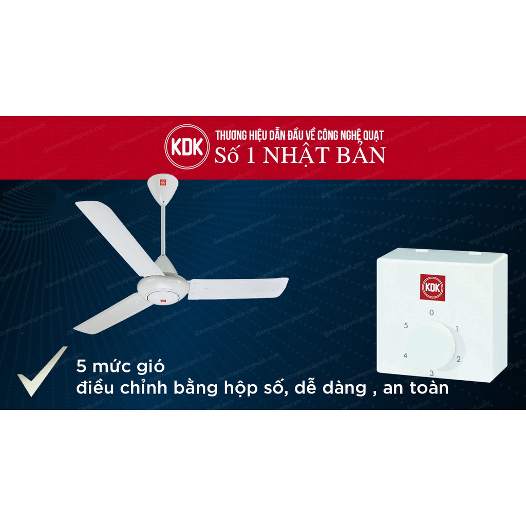 Quạt trần KDK M60XG