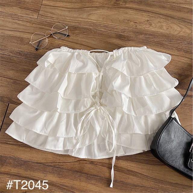 Áo Kiểu ARIANA TOP thiết kế xếp tầng sexy sau lưng đan rút dây sang chảnh Chất vải siêu dày dặn | BigBuy360 - bigbuy360.vn