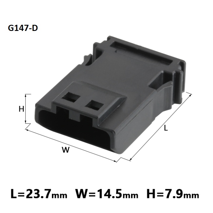 G147-Giắc cắm gương 4 lỗ màu đen 1.2mm