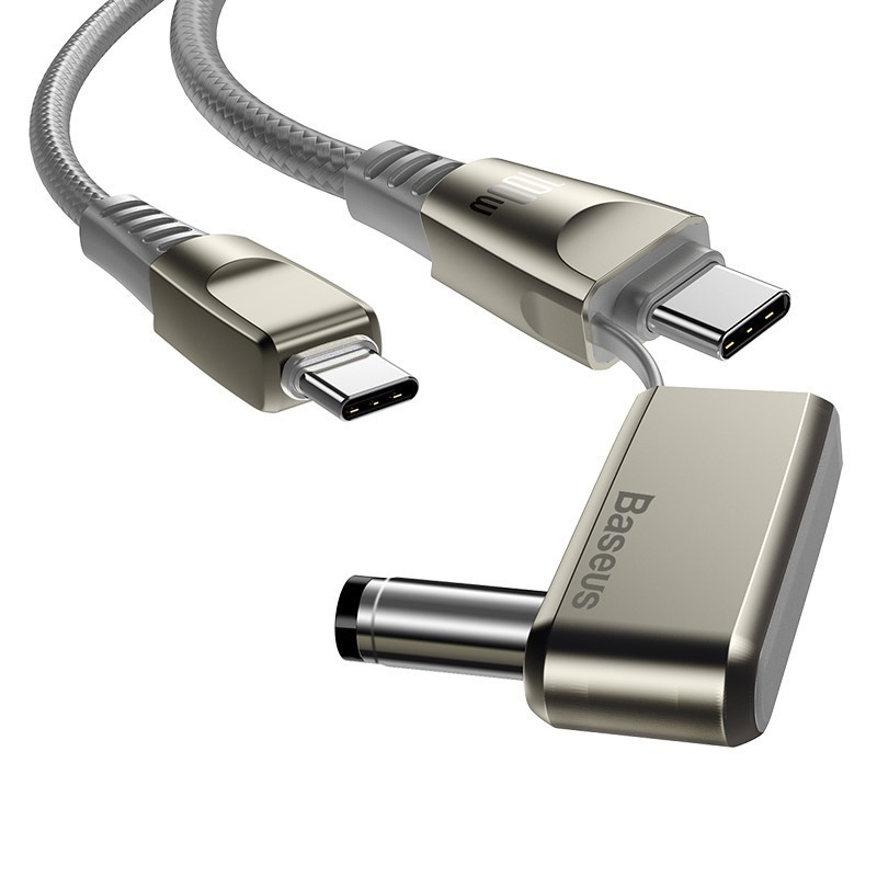 Cáp sạc đa năng Baseus 100W USB C Sang DC 55x25 cho laptop Lenovo/ Asus/ Toshiba (CA1T2)