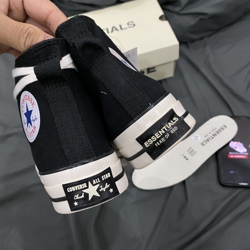 GIÀY CONVES FOG.ESSENTIALS BLACK LAI AU [ FULL BOX + FREE SHIP ] | BigBuy360 - bigbuy360.vn