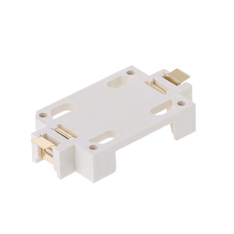 Đế pin cúc CR2032 chân dán trắng