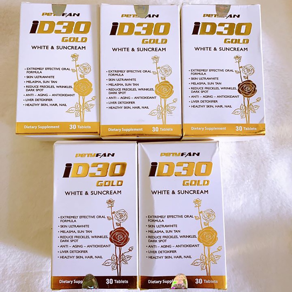 ✅ Viên Uống Chống Nắng Trắng Da ID30 Gold White &amp; Suncream