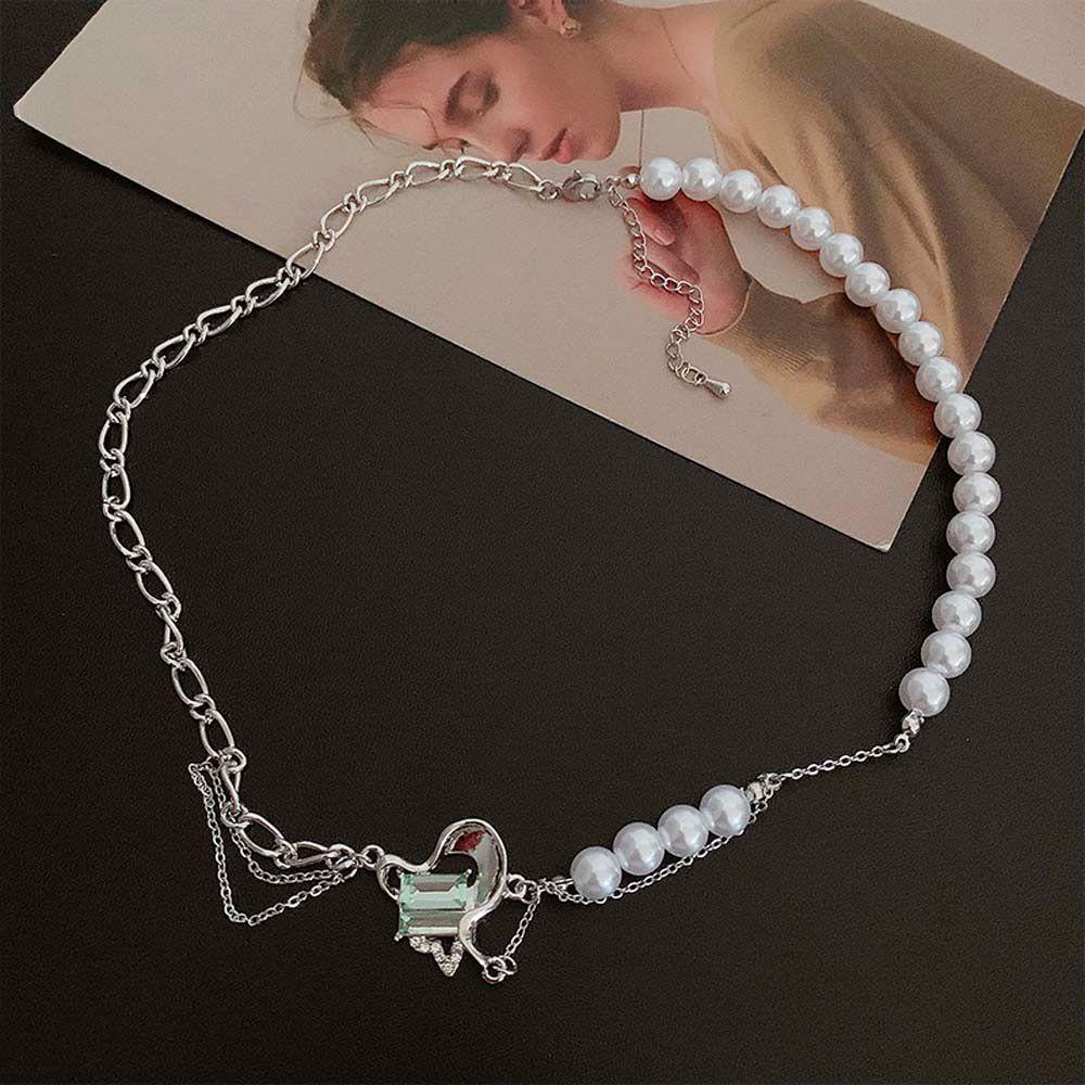 QQMALL Vòng Cổ Choker Màu Bạc Phong Cách Hàn Quốc Cổ Điển Thời Trang Cho Nữ
