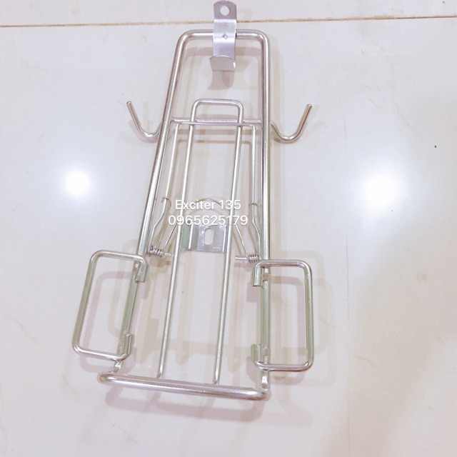 BAGA THÉP 10 LY EXCITER 135 màu inox trắng