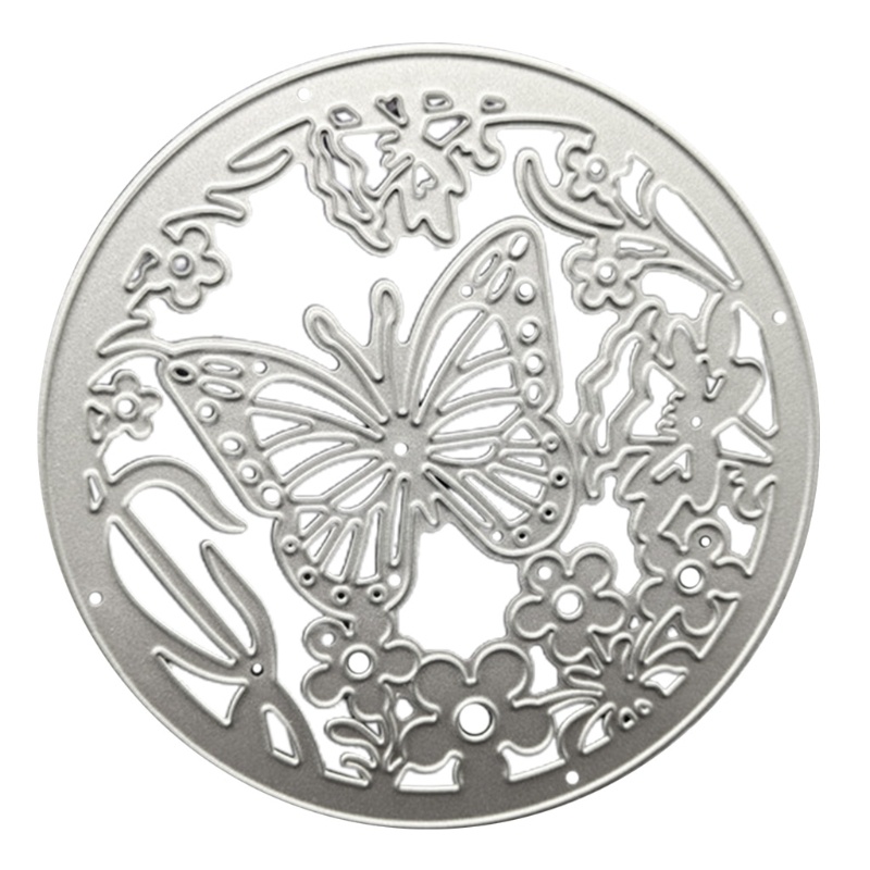 Tấm khuôn cắt dập nổi DIY tạo kiểu hoa bướm bằng kim loại cho làm sổ lưu niệm album thiệp