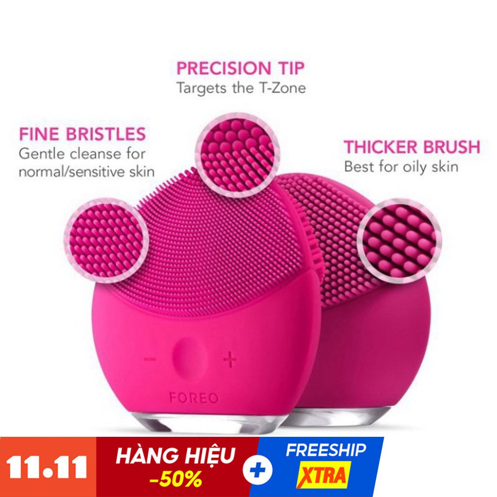 Máy Rửa Mặt Foreo Massage Bằng Sóng Âm - Máy Rửa Mặt Foreo Silicon Chống Nước