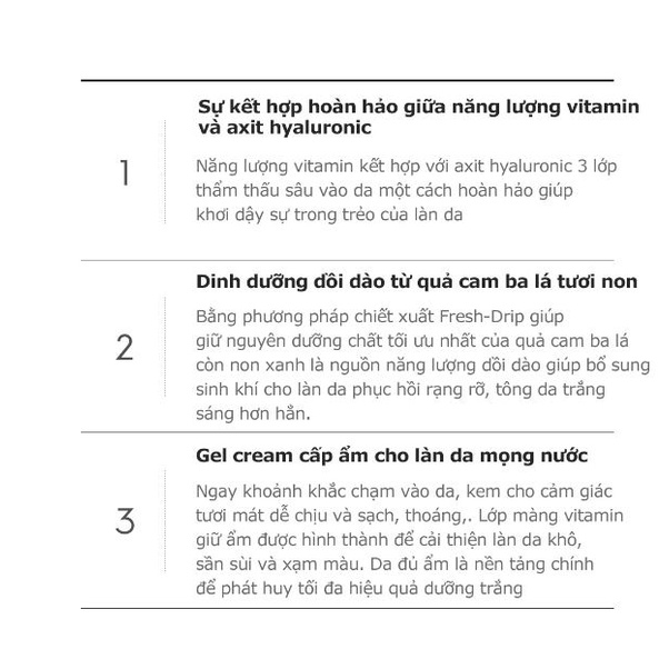 Kem Dưỡng Trắng Da Ban Đêm SNP Prep Vitaronic Gel Cream Cải Thiện Da Nám Xạm Mầu 50ml