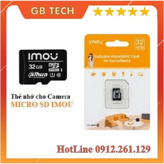 Thẻ nhớ camera Dahua IMOU 32GB Class 10 Speed 80MB/s Hàng chính hãng ( Bảo hành chính hãng 2 năm )